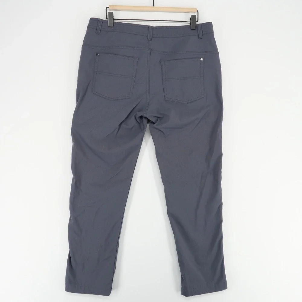 Western Rise Pants Mens 34x28 Gray Travel Performance Stretch Nylon - Picture 2 of 11